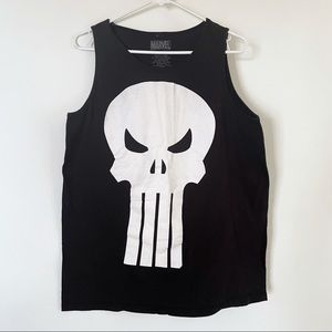 Marvel The Punisher Black Tank Top